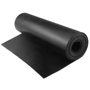 Slätt gummi ≠ 4 mm, 1200 mm, 80 Sha (SBR)