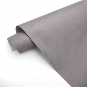 Konstläder grå (leatherette) W = 140 cm